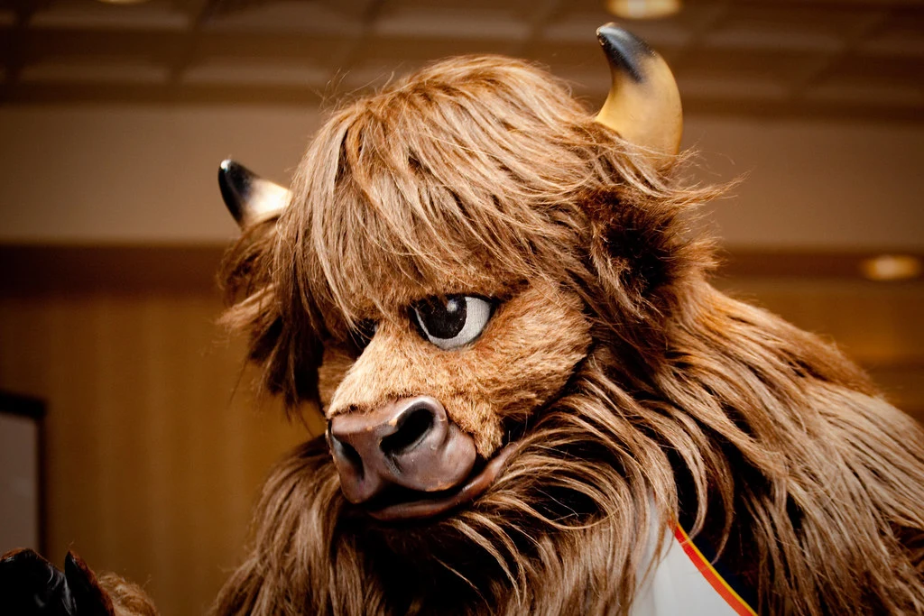 OKC Thunder Mascot Rumble the Bison. Image by Ed Schipul.